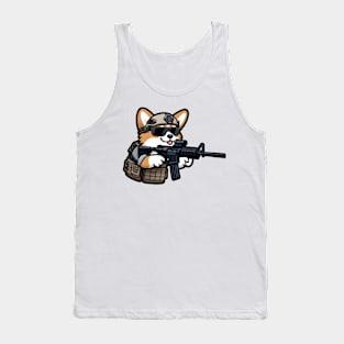 Tactical Corgi Tank Top